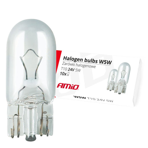 Becuri cu halogen W5W T10 5W W2.1x9.5d 24V