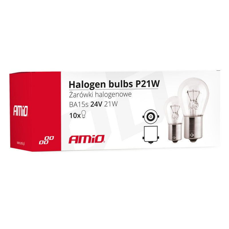 Becuri cu halogen P21W BA15s 24V 10buc
