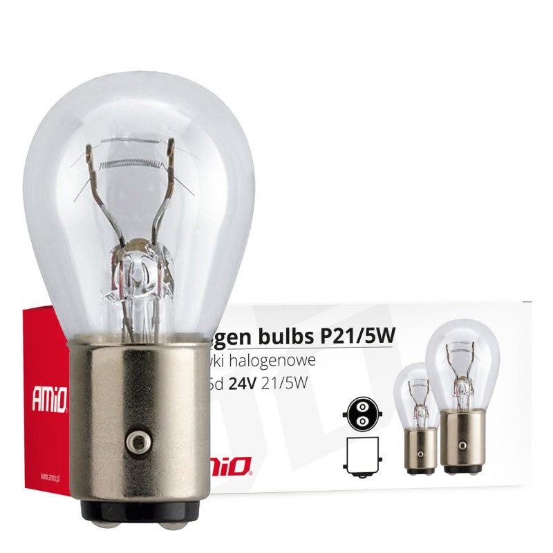 Becuri cu halogen P21/5W BAY15D 24V 21W/5W 10buc