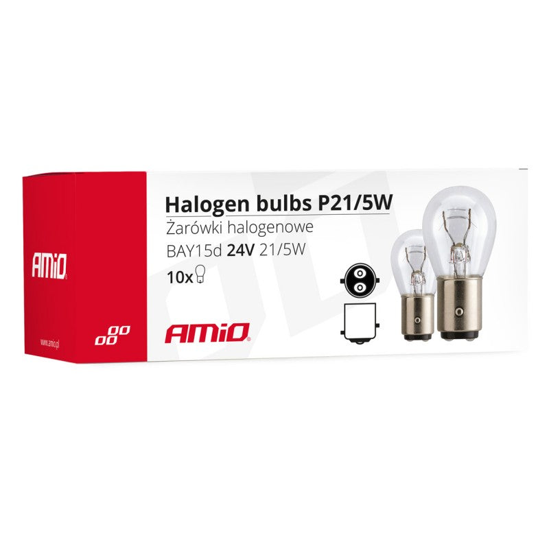 Becuri cu halogen P21/5W BAY15D 24V 21W/5W 10buc