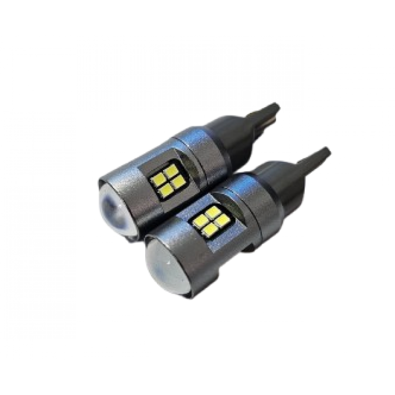 Led T10 16 Smd Can 9-30V cu lupa , LED 011