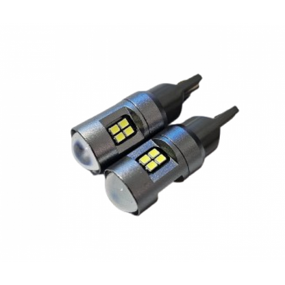 Led T10 16 Smd Can 9-30V cu lupa , LED 011
