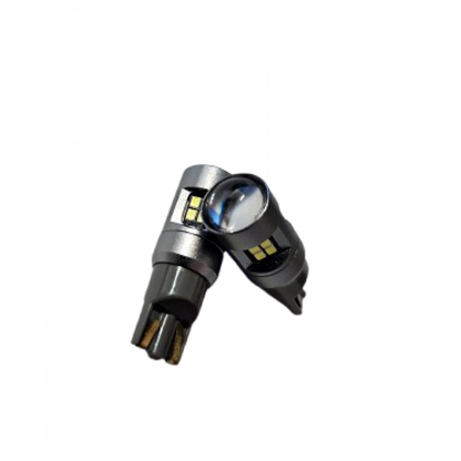 Led T10 16 Smd Can 9-30V cu lupa , LED 011