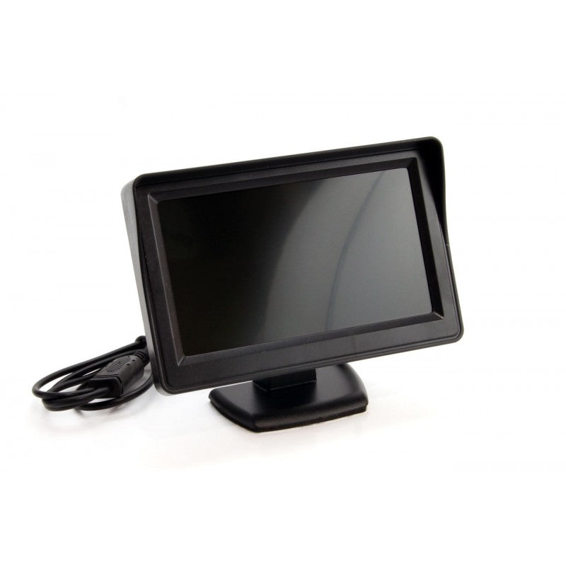 Kit senzori de parcare TFT01 de 4,3" cu cameră HD-315-LED, 4 senzori, negru