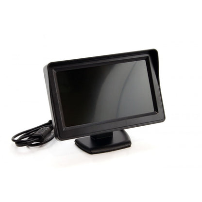 Kit senzori de parcare TFT01 de 4,3" cu cameră HD-315-LED, 4 senzori, negru