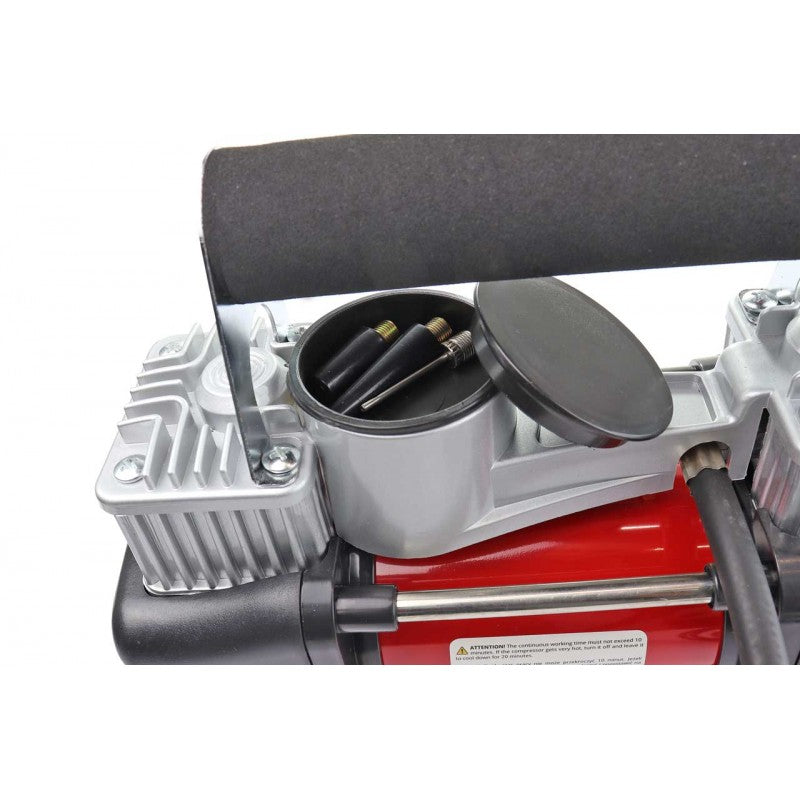 Compresor auto, AComp-4, metalic, 2 cilindri, 12V, premium