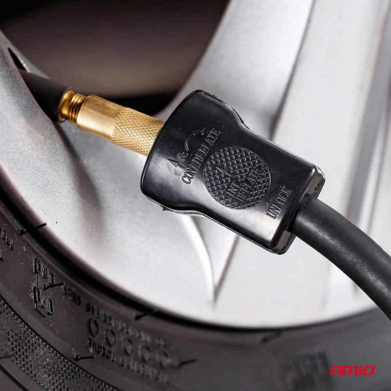 Compresor auto, AComp-4, metalic, 2 cilindri, 12V, premium