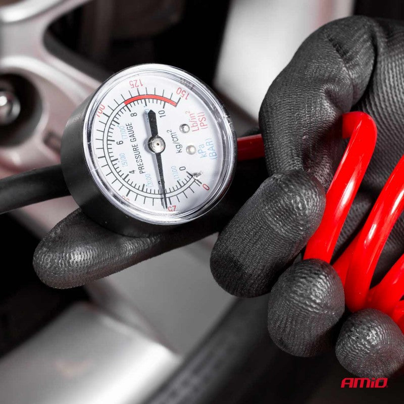 Compresor auto, AComp-4, metalic, 2 cilindri, 12V, premium