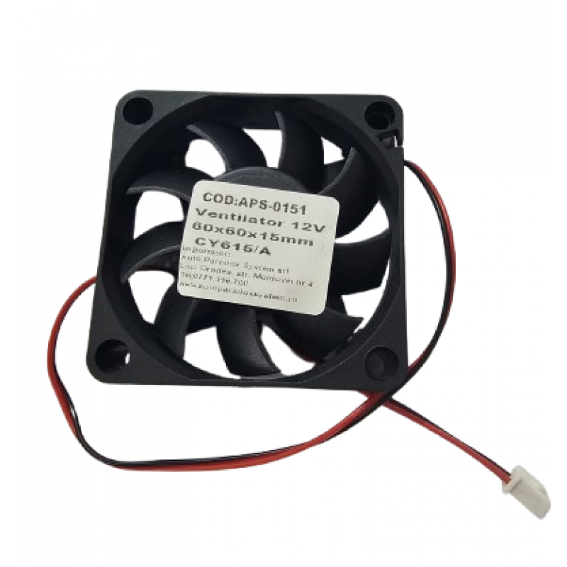 Ventilator 12V 60x60x15mm CY615/A