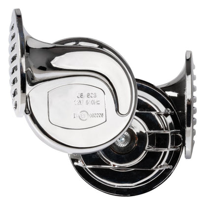 Claxon cromat 12V 2 buc CHR-01