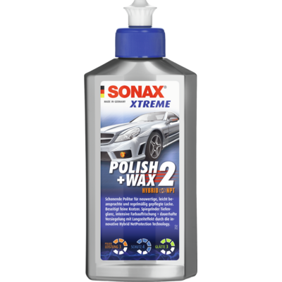 POLÍROZÓ ÉS VIASZOS 2 HIBRID NPT. 250 ML SONAX
