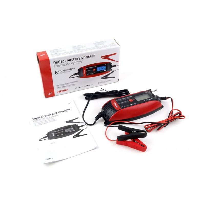 Redresor digital AMiO 6V/12V - 2A/4A - DVL DBC-4A