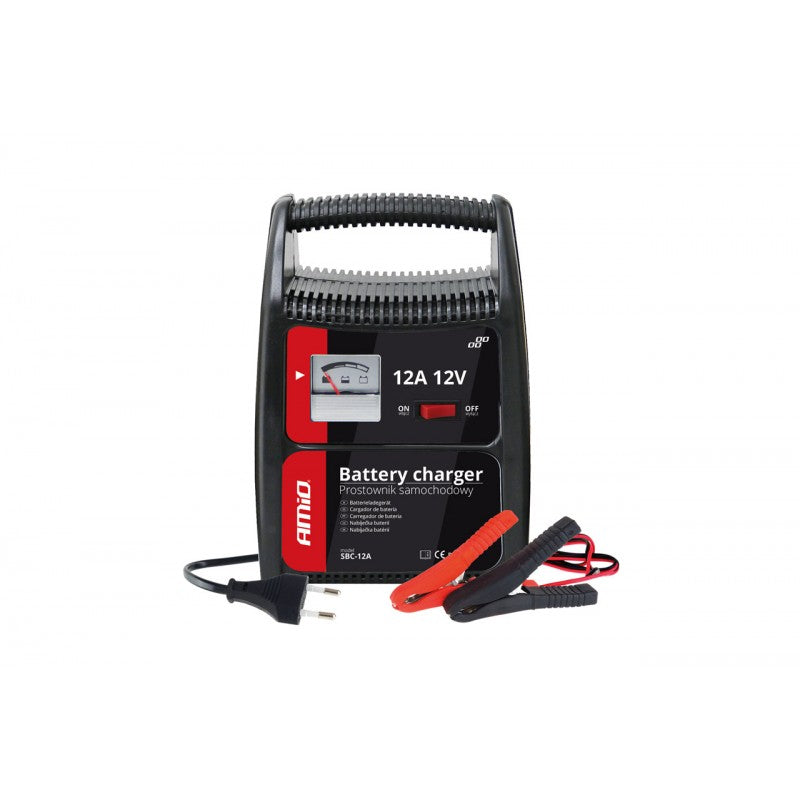Redresor, încărcător de baterii 12A, 12V AMiO SBC-12A