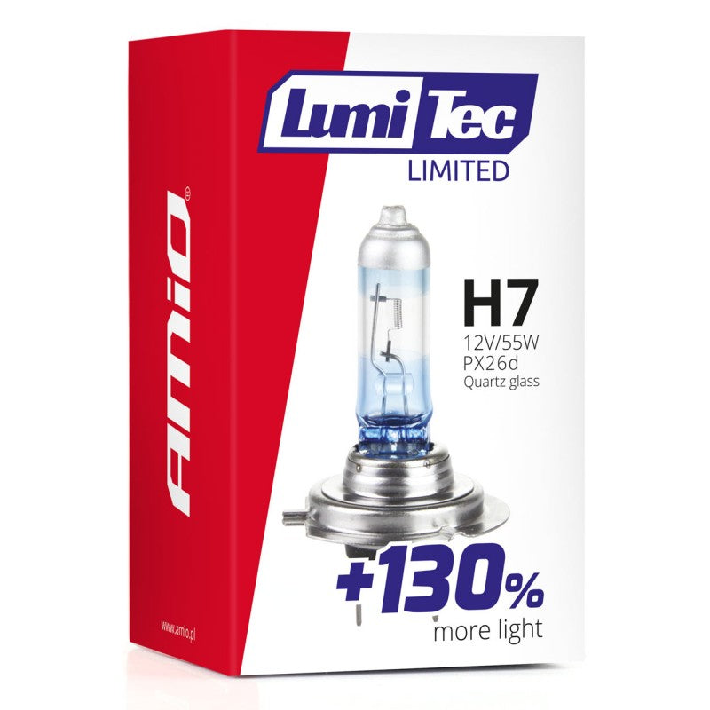 Bec halogen H7 12V 55W LumiTec LIMITED +130% AMIO-02133