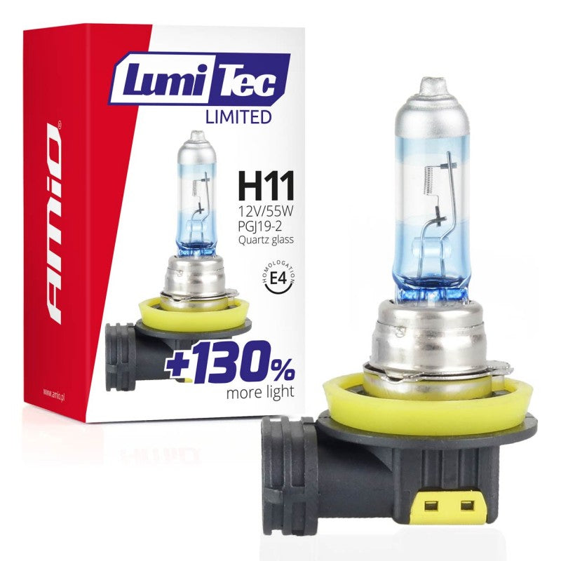 Bec  halogen H11 12V 55W LumiTec LIMITED +130%