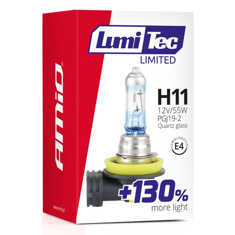 Bec  halogen H11 12V 55W LumiTec LIMITED +130%