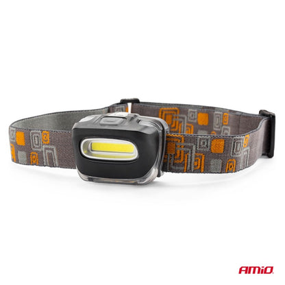 Lampă frontală COB cu baterii 3xAAA 150Flux IPX3