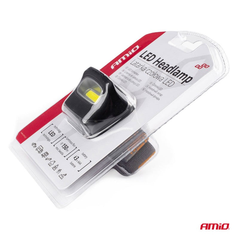 Lampă frontală COB cu baterii 3xAAA 150Flux IPX3