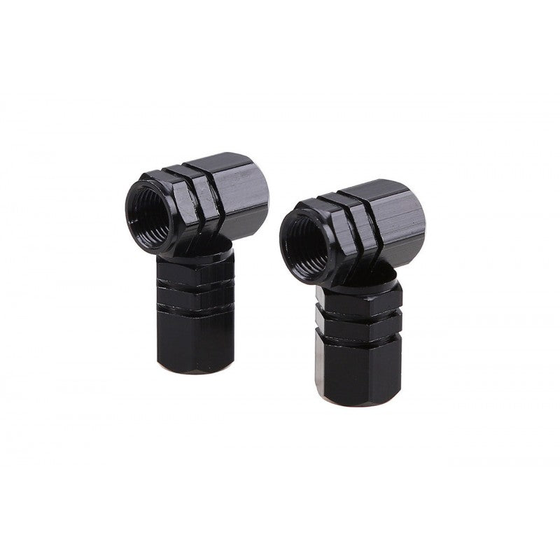Set capace valvă, 4 buc, negre