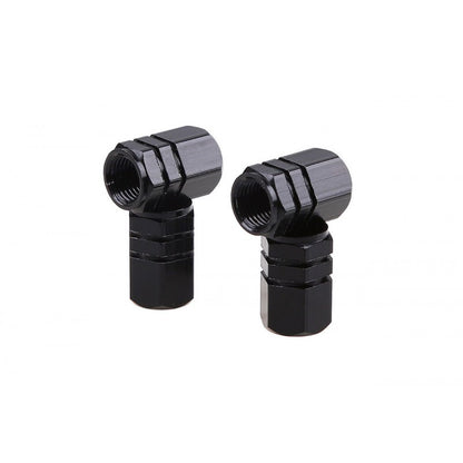 Set capace valvă, 4 buc, negre