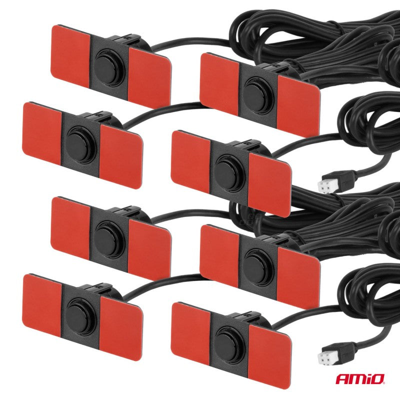 Senzor de parcare cu  Buzzer 8 senzor negru suport interior 16,5mm