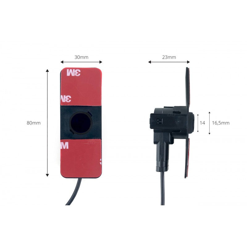 Kit senzori TFT01 de 4,3" cu cameră LED CAM-402, 4 senzori interni negri