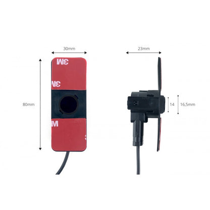 Kit senzori TFT01 de 4,3" cu cameră LED CAM-402, 4 senzori interni negri