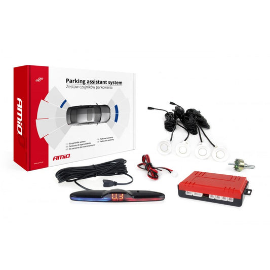 Senzor de parcare MAX LED 4 senzor alb