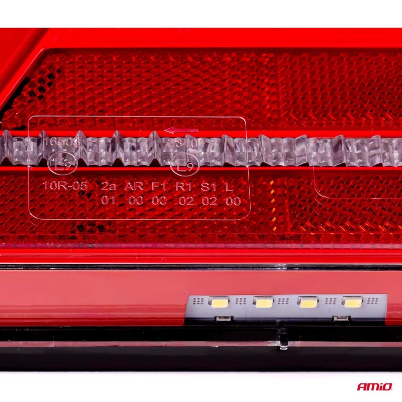 Lampă spate, combinată, cu LED, AMiO, RCL-04-L, dinamică stânga
