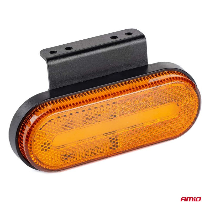 Lampă auto LED OM-01-O oval portocaliu AMIO-02374