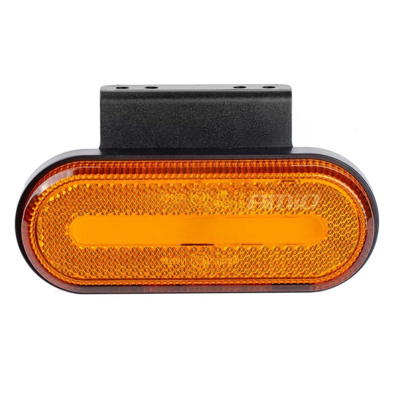 Lampă auto LED OM-01-O oval portocaliu AMIO-02374
