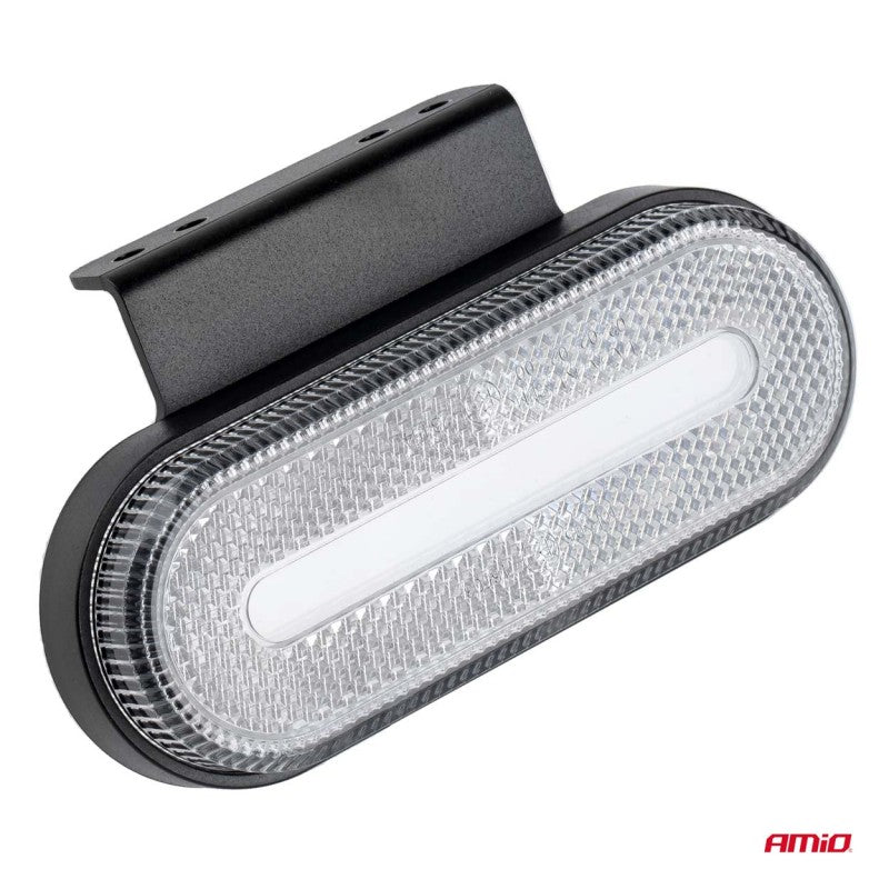 Lampă auto LED OM-01-W ovală albă AMIO-02375