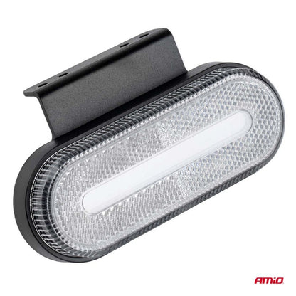 Lampă auto LED OM-01-W ovală albă AMIO-02375