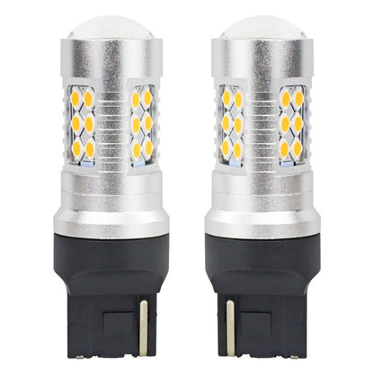 Becuri LED CANBUS 3030 24SMD T20 WY21W Portocaliu Chihlimbar 12V 24V AMIO-02393