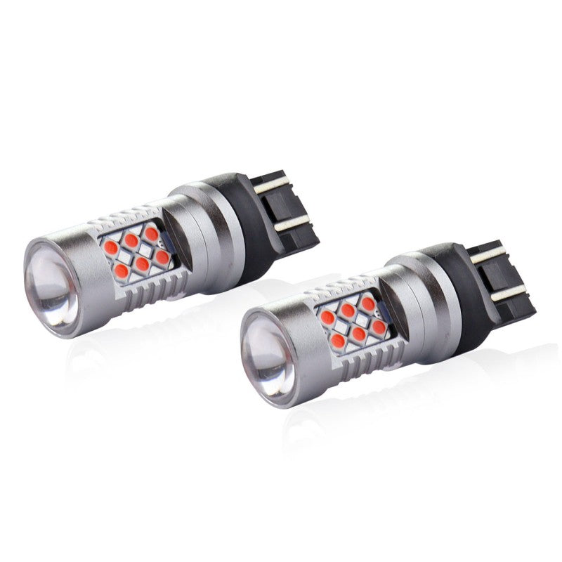 LED CANBUS 3030 24SMD T20 7443 WR21/5W Roșu 12V/24V