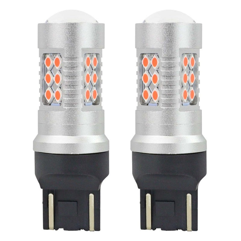 LED CANBUS 3030 24SMD T20 7443 WR21/5W Roșu 12V/24V