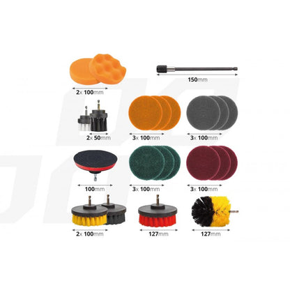 Set de perii de curățare, 22 bucăți