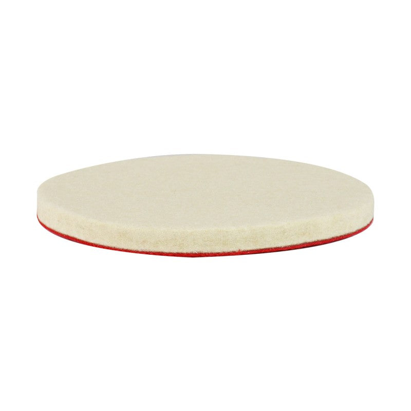 Pâslă de lustruire, suport Velcro, 125mm x 10mm