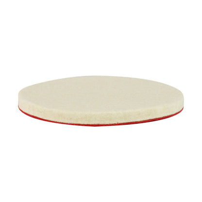 Pâslă de lustruire, suport Velcro, 125mm x 10mm