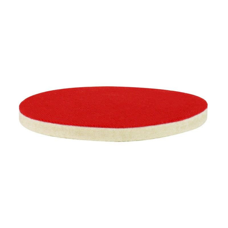Pâslă de lustruire, suport Velcro, 125mm x 10mm