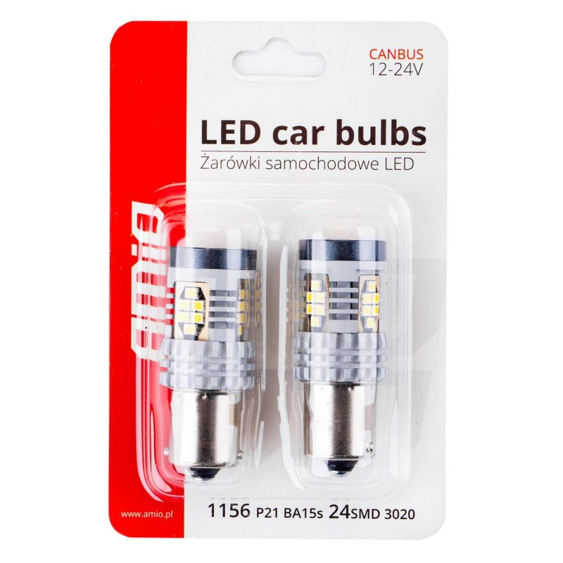 Becuri cu LED-uri CANBUS, 1156, 24 SMD, 12/24V