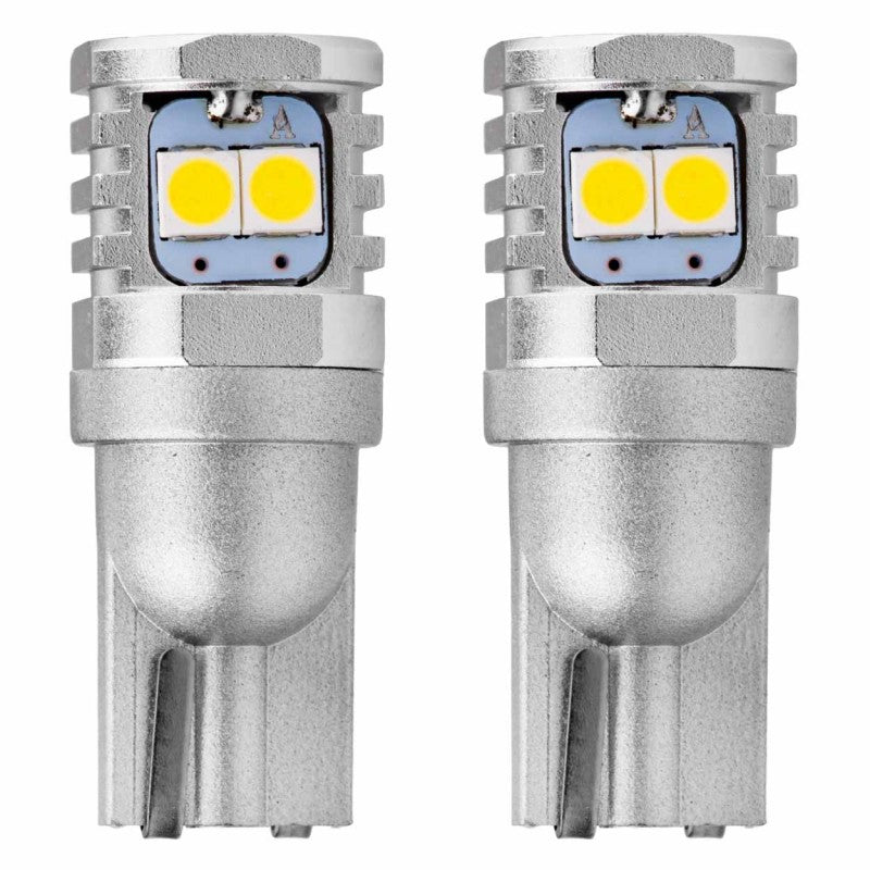 Set Becuri T10 CANBUS 3030 6SMD W5W W10W Alb 12V 24V AMIO-02801
