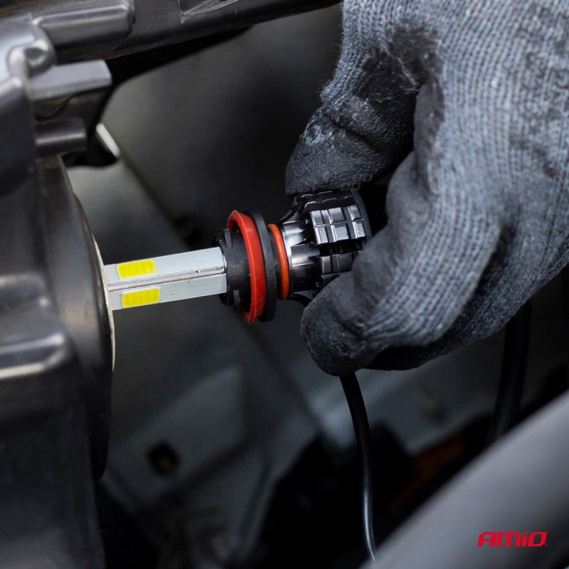 Becuri auto LED seria COB H1 6500K AMIO-02842