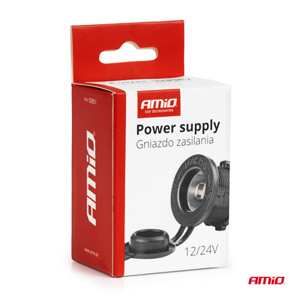 Priză suplimentară încorporată 12V 24V MOD-01 AMIO-02851