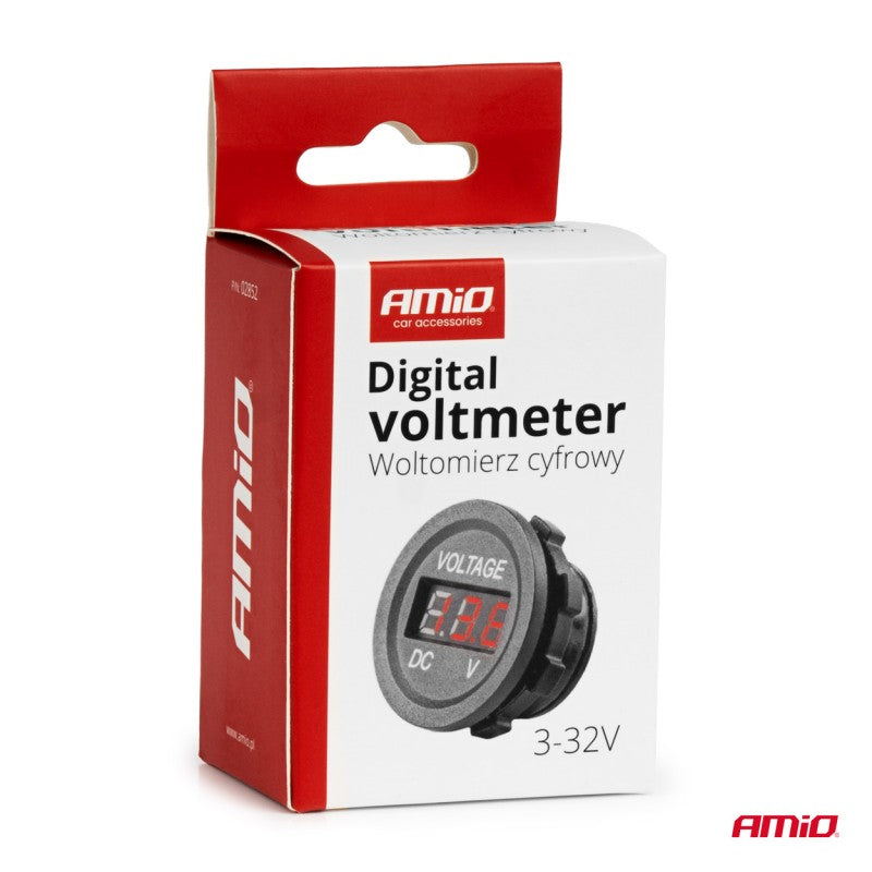 Voltmetru digital încorporat suplimentar 12V 24V MOD-02 AMIO-02852