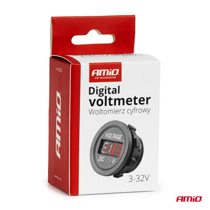 Voltmetru digital încorporat suplimentar 12V 24V MOD-02 AMIO-02852