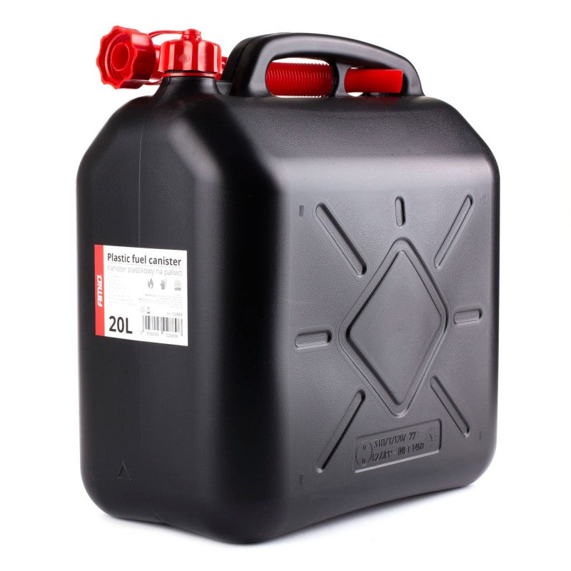 Canistră din plastic, neagră, 20 l