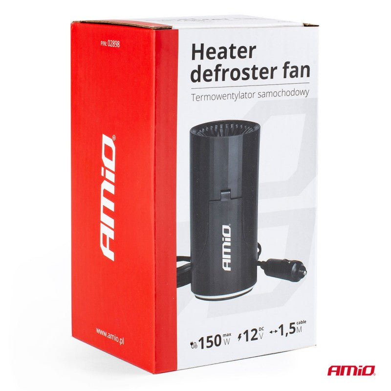 Aeroterma auto cu incalzire rapida, lungime cablu: 1,5 m, 12V, 150W, 13A