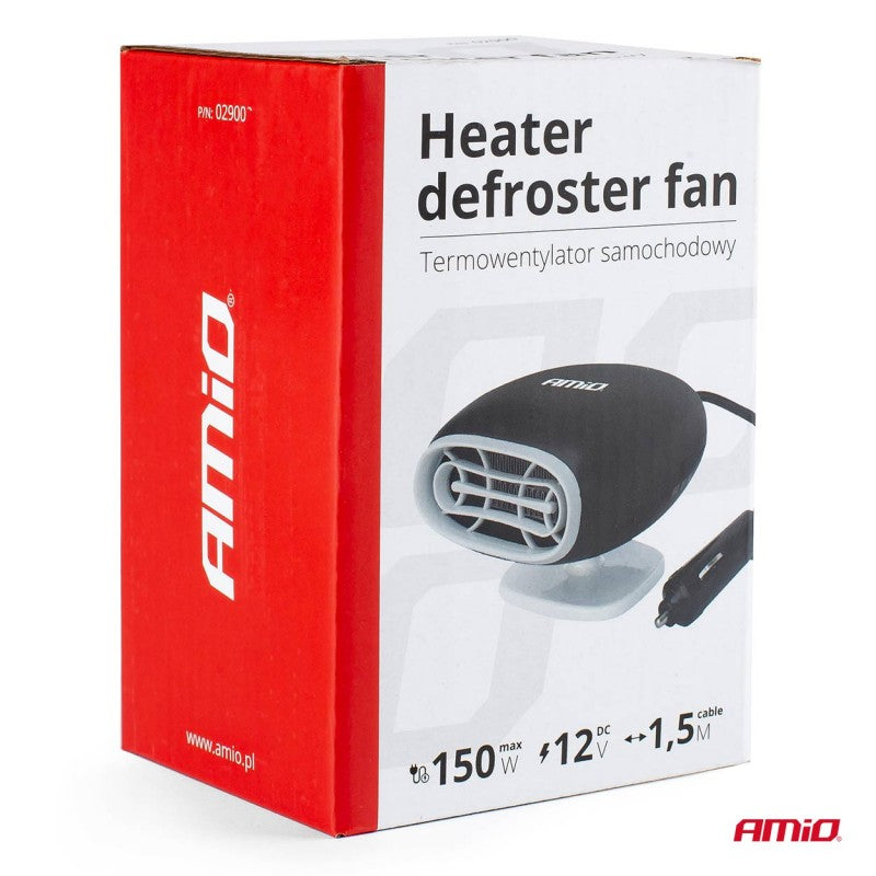 Aeroterma auto cu incalzire rapida, Lungime cablu: 1,5 m, 12V DC, 150W, 13A, ABS