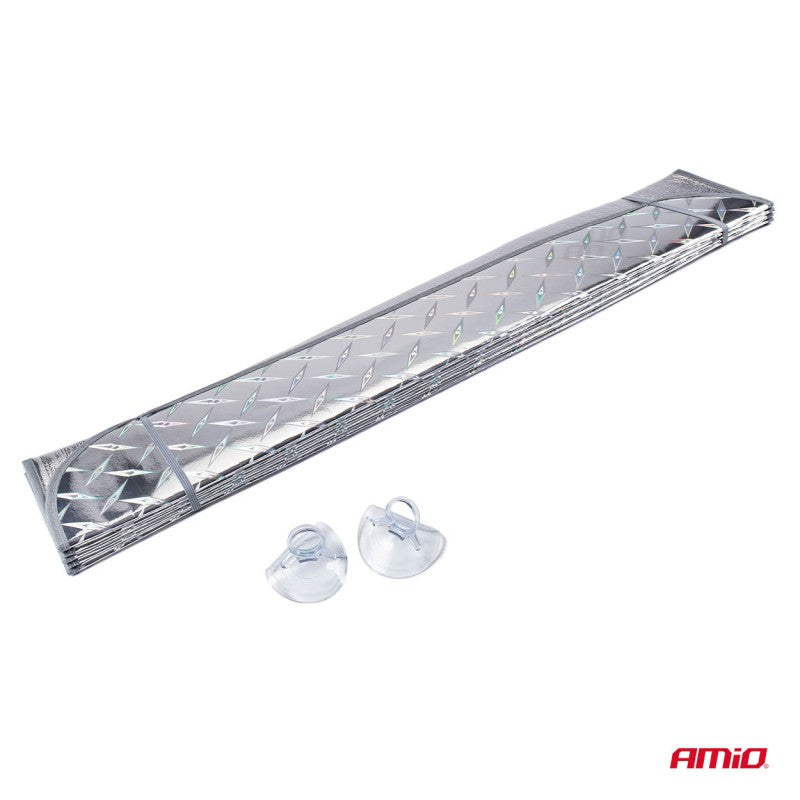 Parasolar pliabil, aluminiu, ventuze, 150x80cm